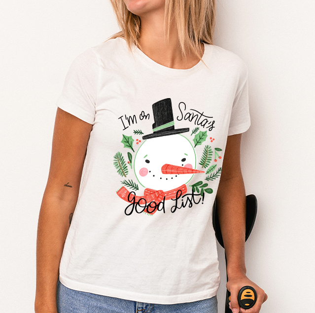 T-shirt - muñeco de nieve