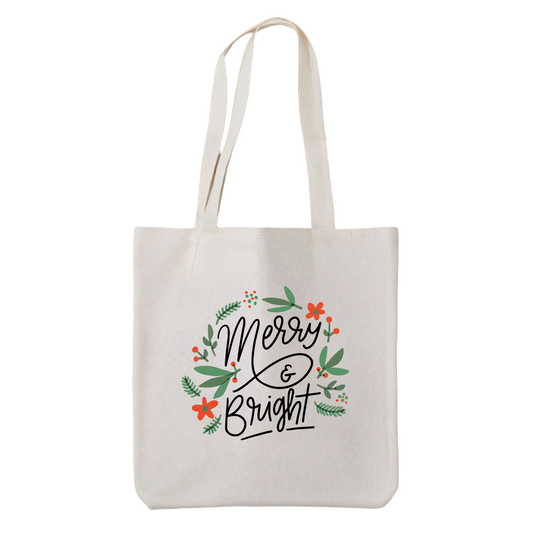 Tote bag "Merry and bright"