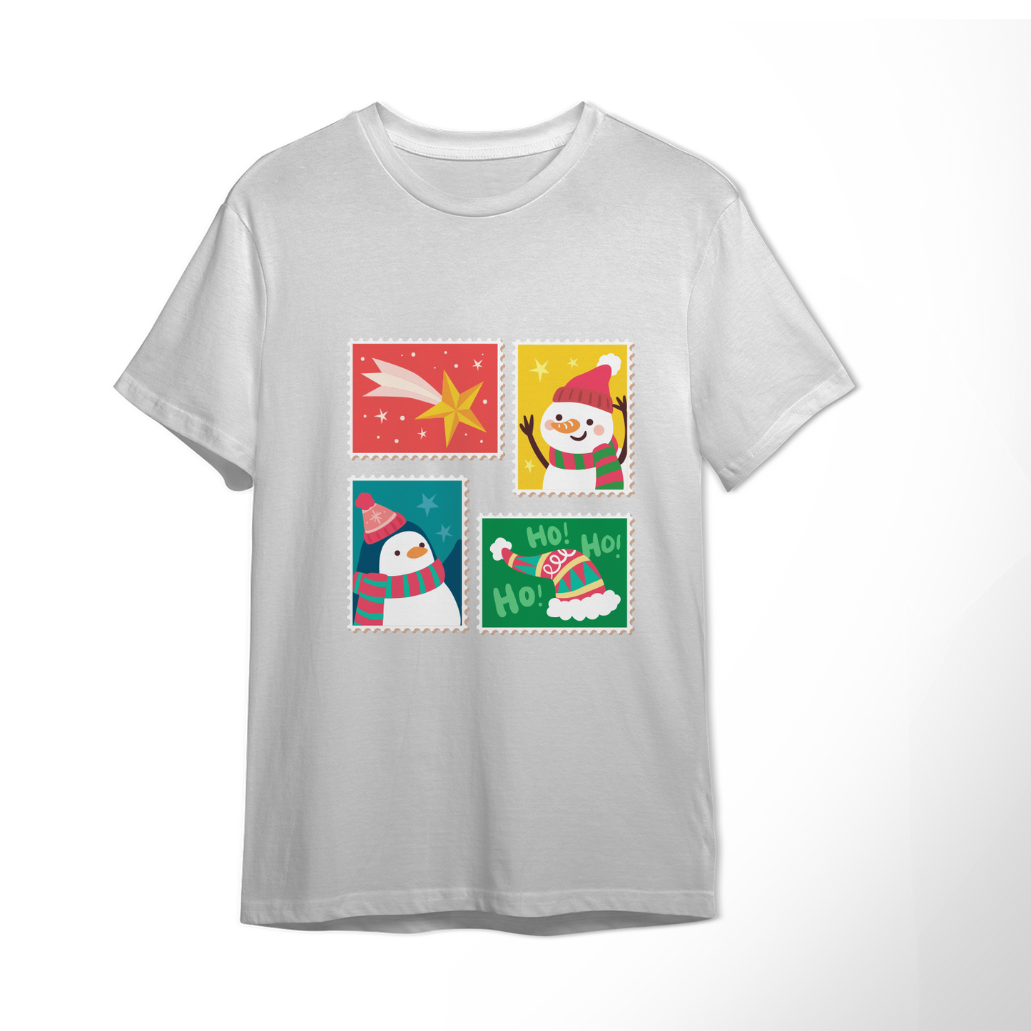 T-shirt con estampas navideñas